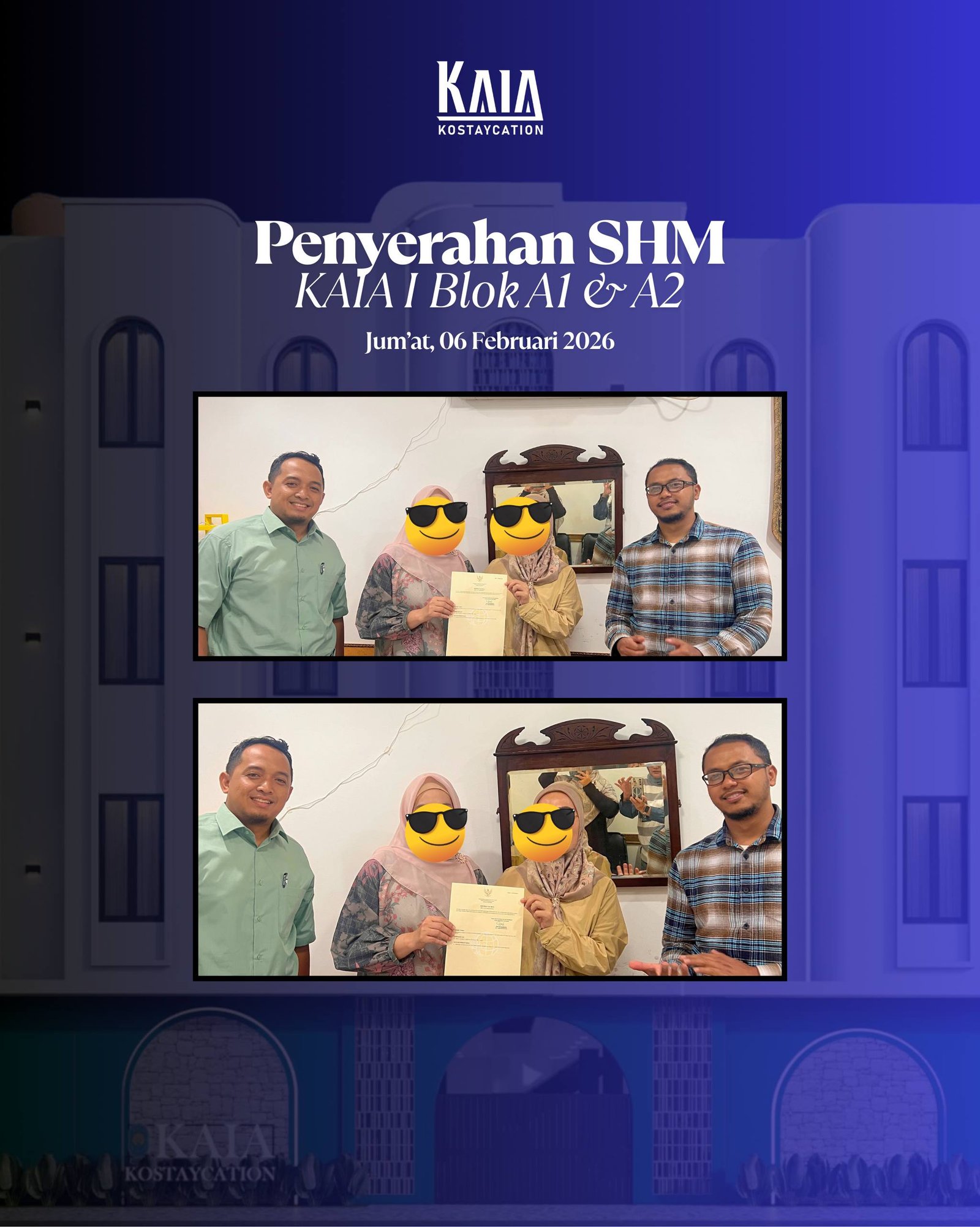 Penyerahan SHM KAIA Kostaycation A1 A2