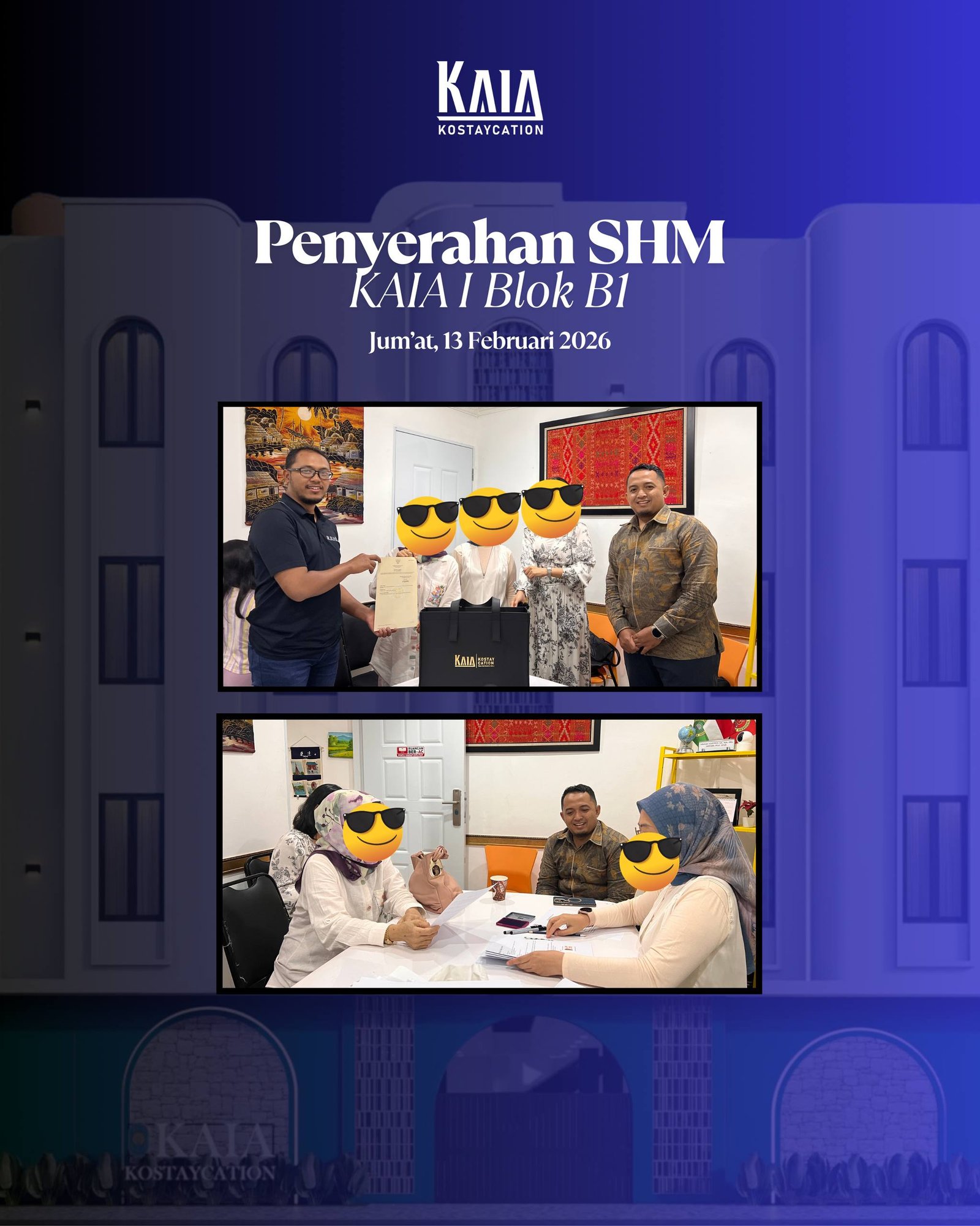 Penyerahan SHM KAIA Kostaycation B1